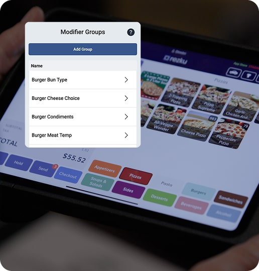 Easy menu management